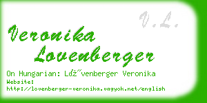 veronika lovenberger business card